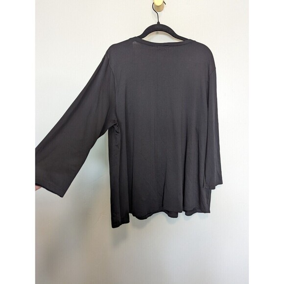 Iridium Top Womens Size L Black‎ Long Sleeve Tee Soft Comfort Stretch Minimalist - Picture 5 of 10